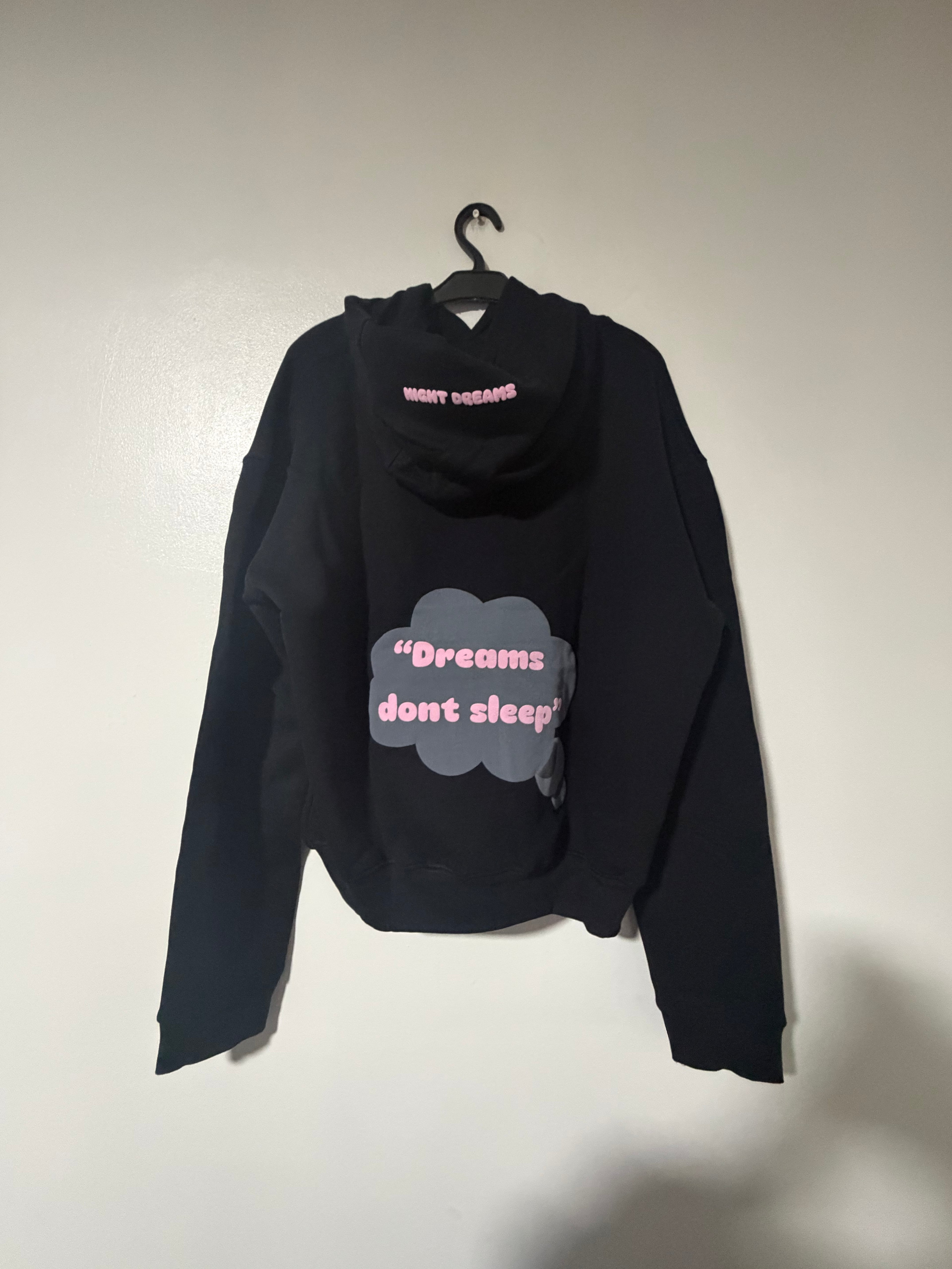 Dreams don’t sleep heavyweight puff hoodie